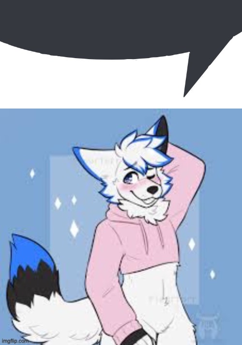 image tagged in discord speech bubble,femboy furry | made w/ Imgflip meme maker