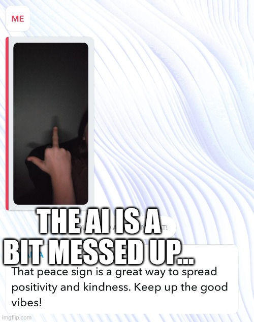 THE AI IS A BIT MESSED UP... | made w/ Imgflip meme maker