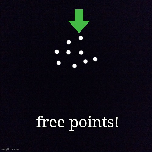 Black screen  | free points! | image tagged in black screen | made w/ Imgflip meme maker