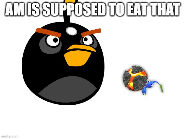 AM IS SUPPOSED TO EAT THAT | made w/ Imgflip meme maker