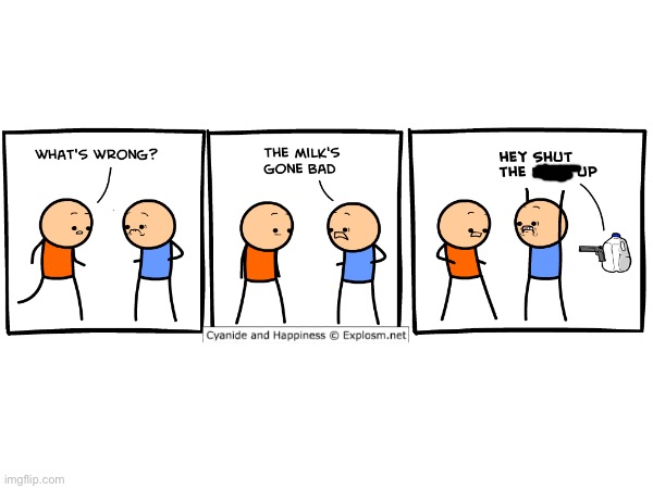 OH TEH NOES | image tagged in comics,cyanide and happiness | made w/ Imgflip meme maker