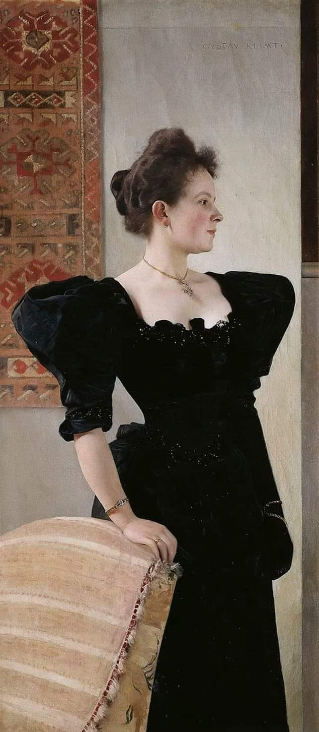 Portrait of a Lady in Black, 1894 Blank Meme Template