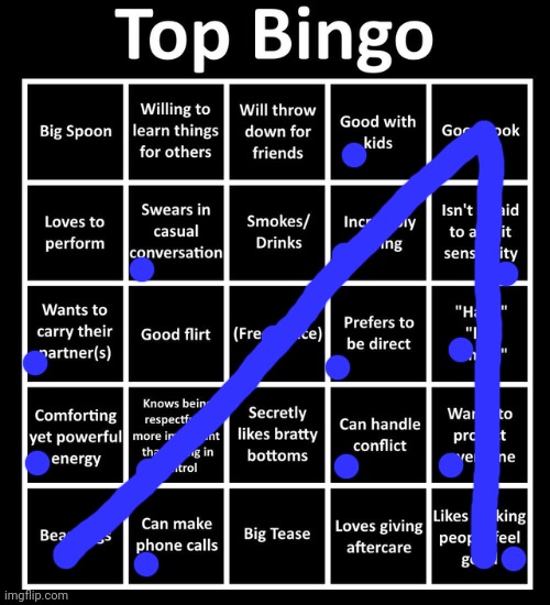 *sad sigh* | image tagged in top bingo | made w/ Imgflip meme maker