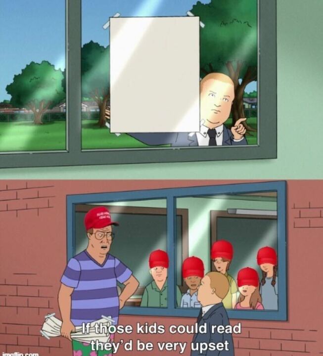 High Quality If Those MAGA Kids could read Blank Meme Template