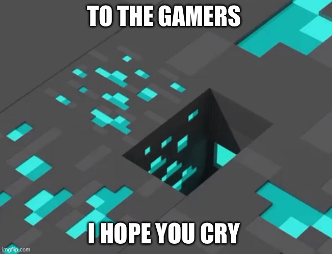 I’m sorry but not | TO THE GAMERS; I HOPE YOU CRY | image tagged in evil | made w/ Imgflip meme maker