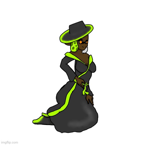 (CREDIT TO PEARLFAN23) Inkmatas' fancy outfit for parties and fancy things | made w/ Imgflip meme maker