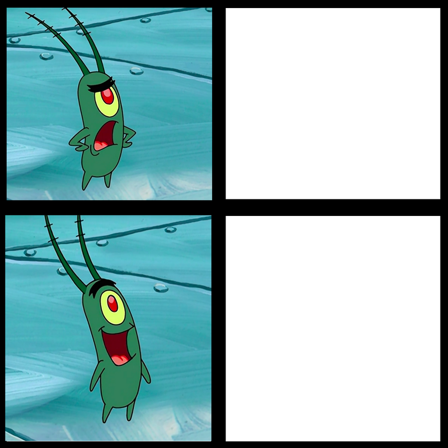 High Quality plankton like dislike Blank Meme Template