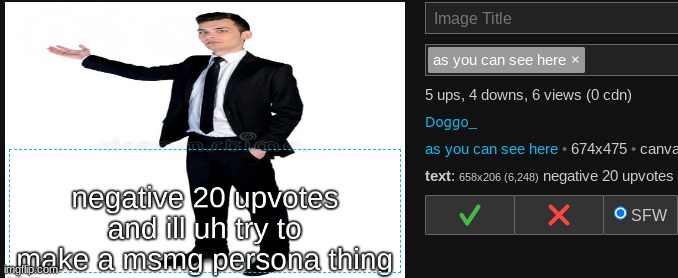 yall suck you cant even downvote an image | made w/ Imgflip meme maker