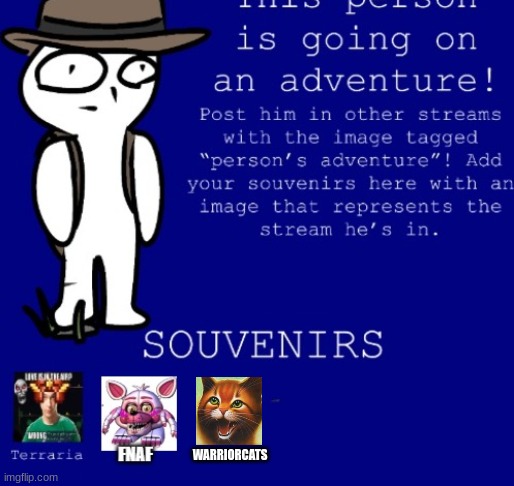 Person's adventure! | WARRIORCATS | made w/ Imgflip meme maker