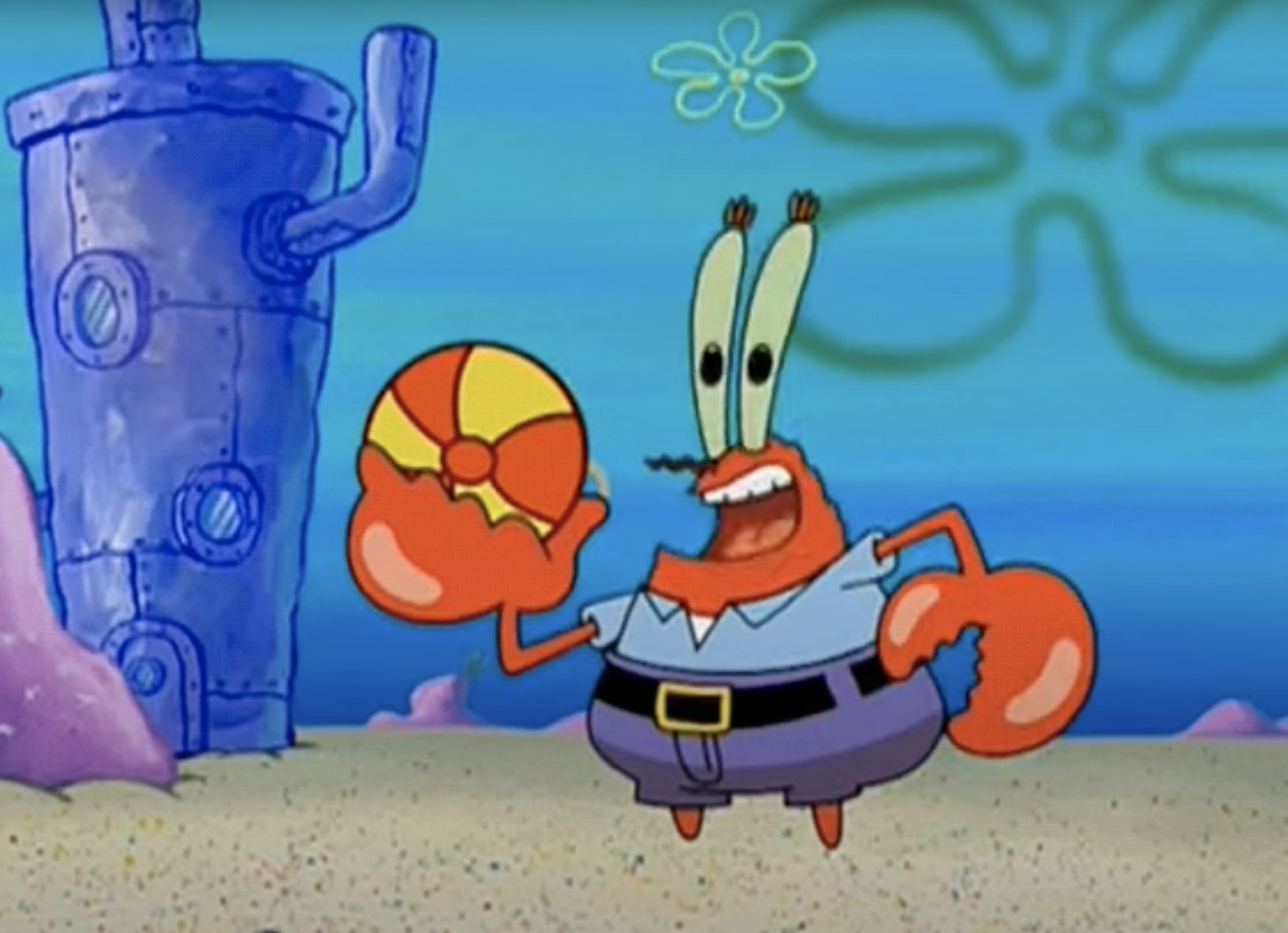 High Quality Mr Crabs  Old Blank Meme Template
