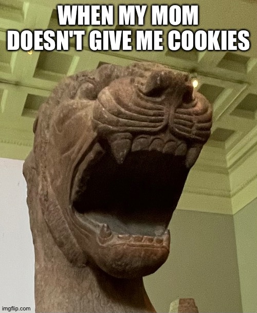 Give me cookies | WHEN MY MOM DOESN'T GIVE ME COOKIES | image tagged in cookies | made w/ Imgflip meme maker