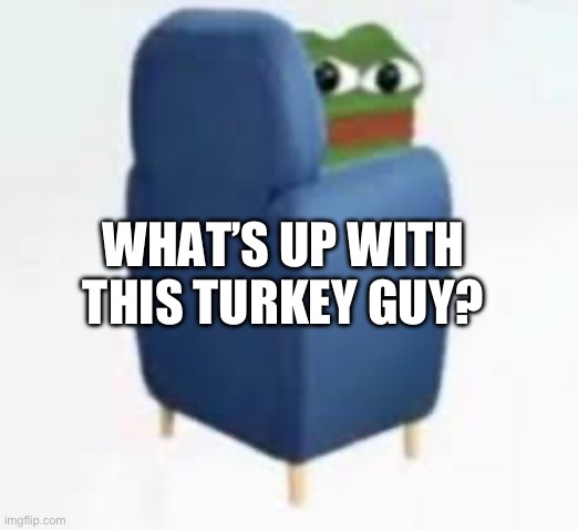 Explain | WHAT’S UP WITH THIS TURKEY GUY? | image tagged in wtf you looking at | made w/ Imgflip meme maker