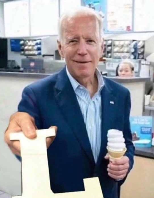 Joe Biden giving you an L Blank Meme Template
