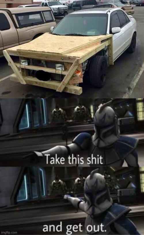 hahaha, its a woody. | image tagged in take this shit and get out | made w/ Imgflip meme maker