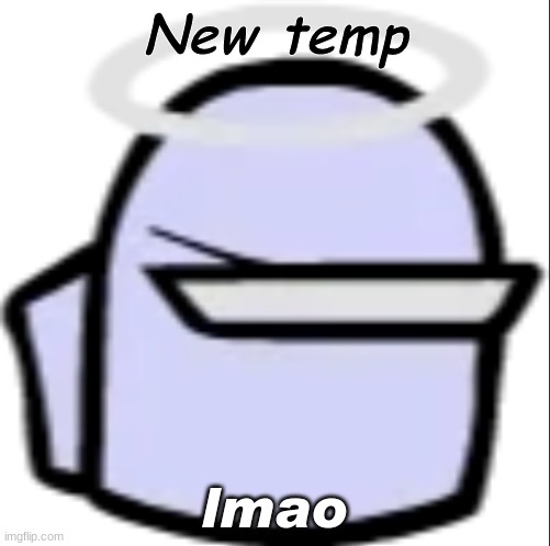 WE LOSING ALL THE FOLLOWERS WITH THIS ONE | New temp; lmao | image tagged in white impostor icon | made w/ Imgflip meme maker