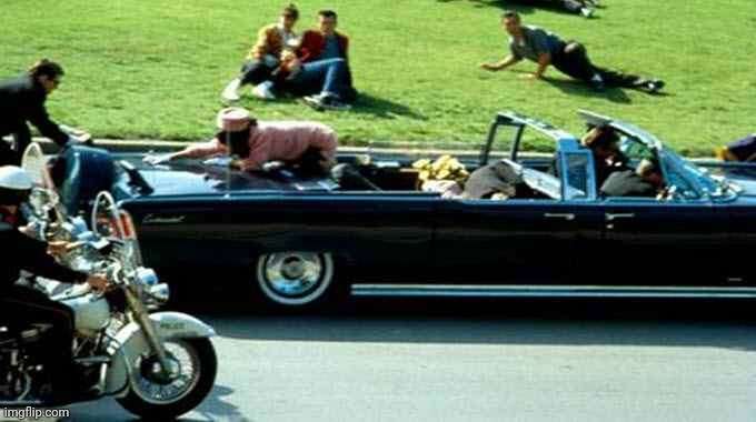 JFK Kennedy assassination Zapruder film | image tagged in jfk kennedy assassination zapruder film | made w/ Imgflip meme maker