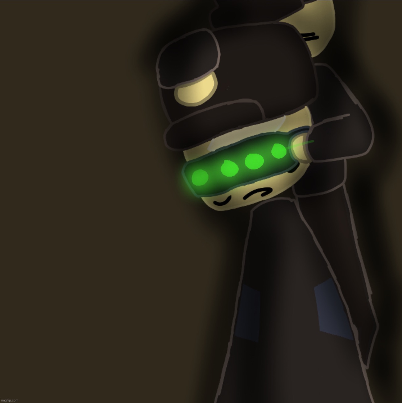 kinda drew my Evade (Roblox) character carrying someone - Imgflip
