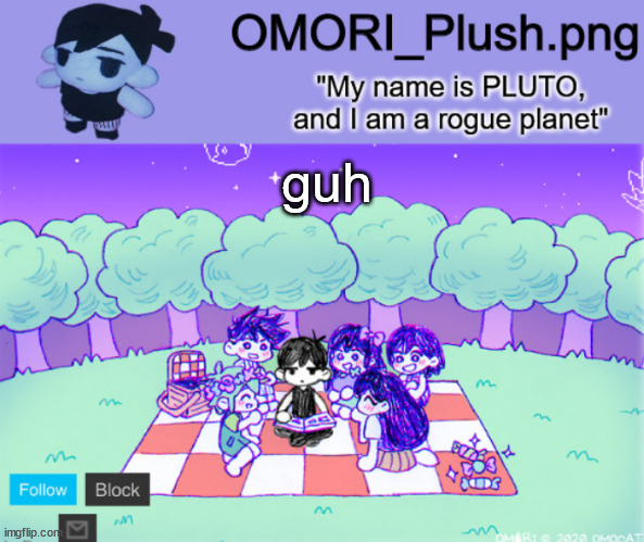 omor plush | guh | image tagged in omor plush | made w/ Imgflip meme maker