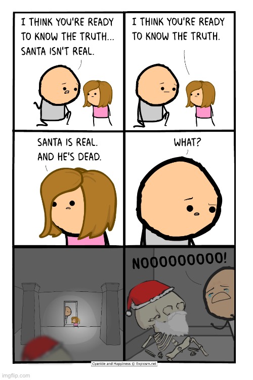 nooooooo! | image tagged in santa,comics,cyanide and happiness | made w/ Imgflip meme maker