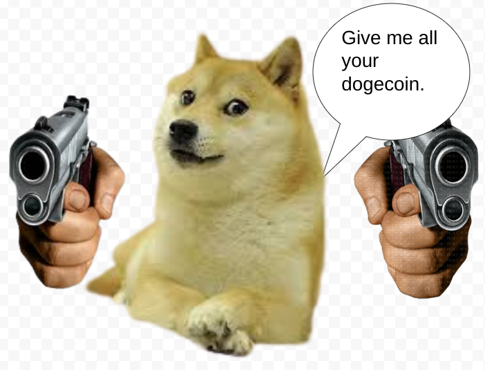 High Quality Doge Gun Blank Meme Template