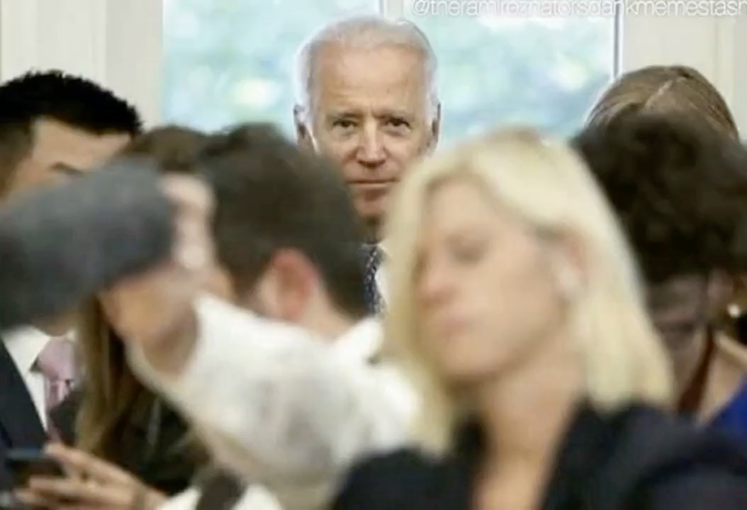 Joe Biden stare Blank Meme Template