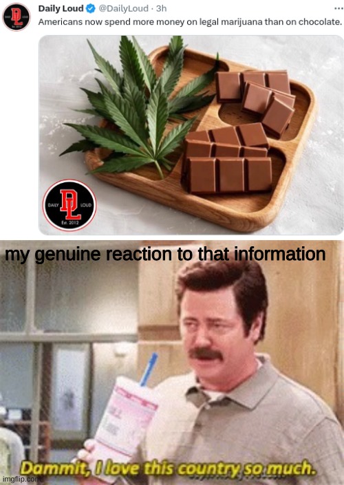 me fr | my genuine reaction to that information | image tagged in dammit i love this country so much | made w/ Imgflip meme maker