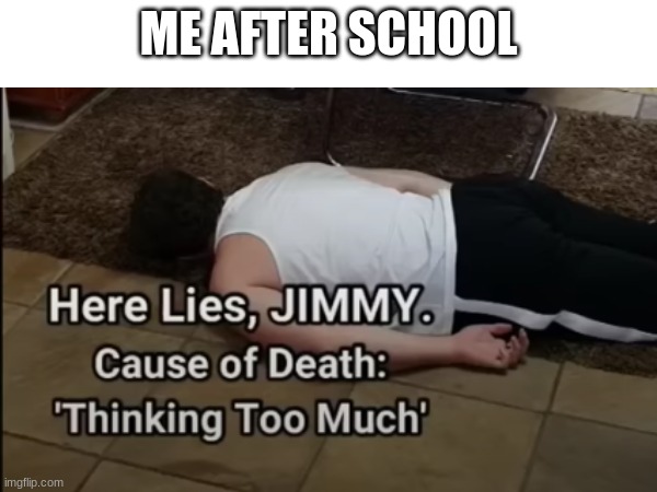 ME AFTER SCHOOL | image tagged in school | made w/ Imgflip meme maker