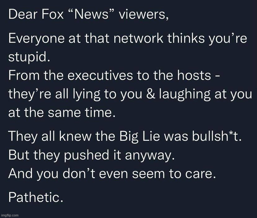 FOX LIES... | image tagged in fox news,lies,fox,liars,you're fired,pathetic | made w/ Imgflip meme maker