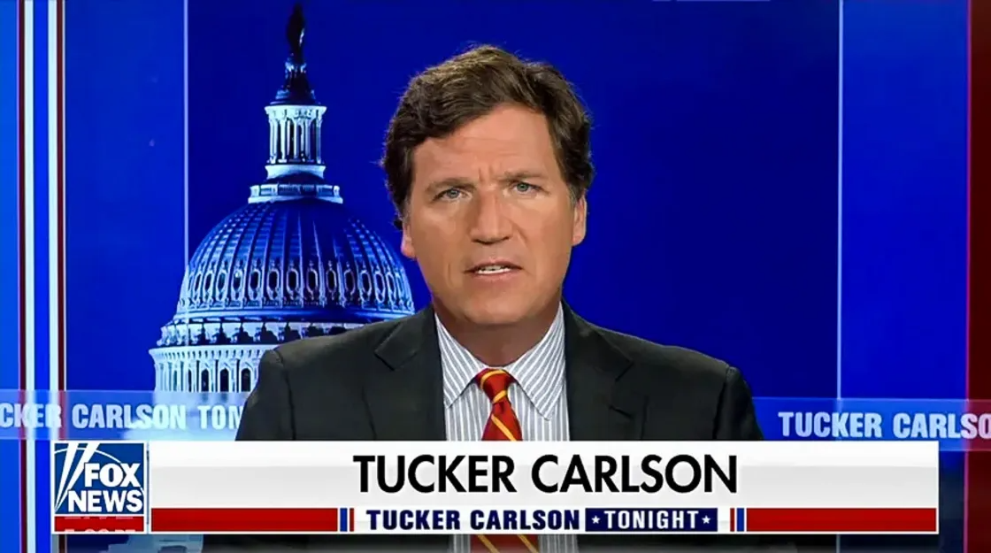 High Quality Tucker Carlson Blank Meme Template