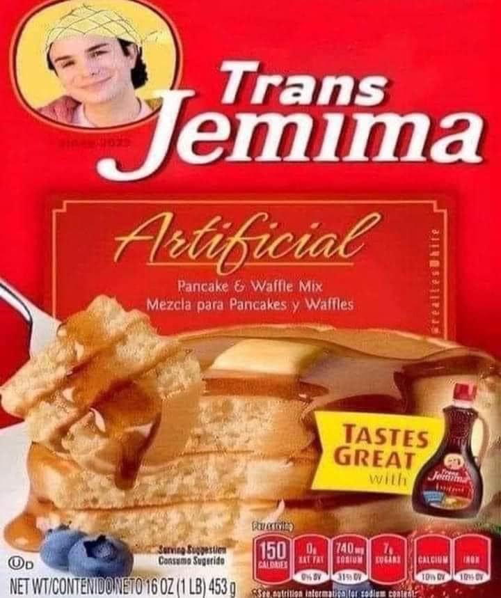 High Quality Trans Jemima Blank Meme Template