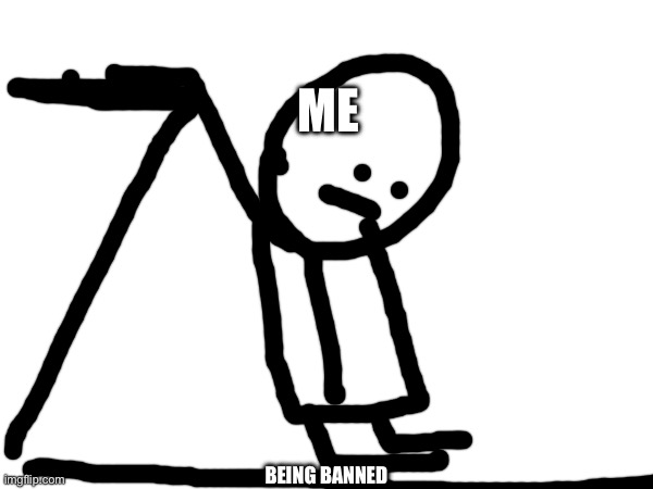 4 people have wanted me banned in the span of 2 weeks | ME; BEING BANNED | made w/ Imgflip meme maker