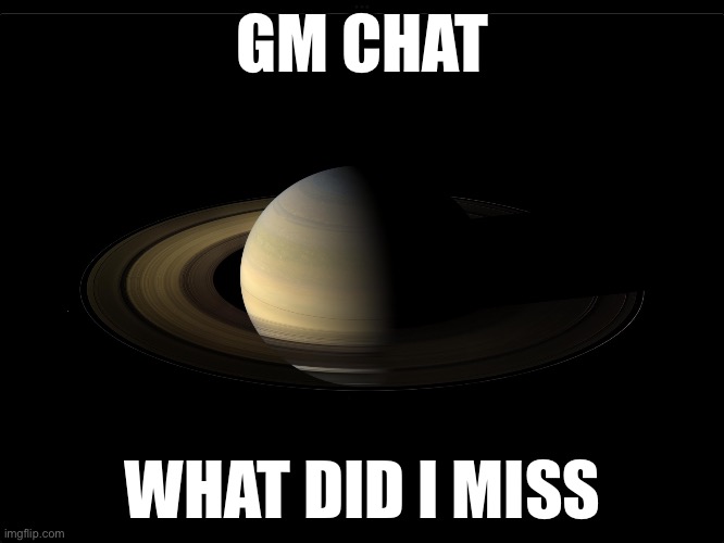 Floor_Bb_The_Great Saturn 2 | GM CHAT; WHAT DID I MISS | image tagged in floor_bb_the_great saturn 2 | made w/ Imgflip meme maker