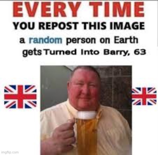 Day 1 Of reposting this image until I turn into Barry | made w/ Imgflip meme maker