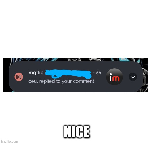NICE | image tagged in iceu | made w/ Imgflip meme maker