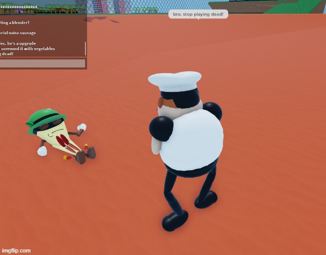 man is playing dead again... | image tagged in dead,roblox,pizza tower | made w/ Imgflip meme maker