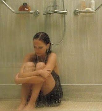 Woman crying in shower Blank Meme Template