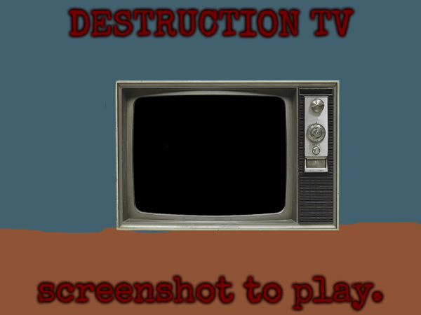 Destruction TV Blank Blank Meme Template