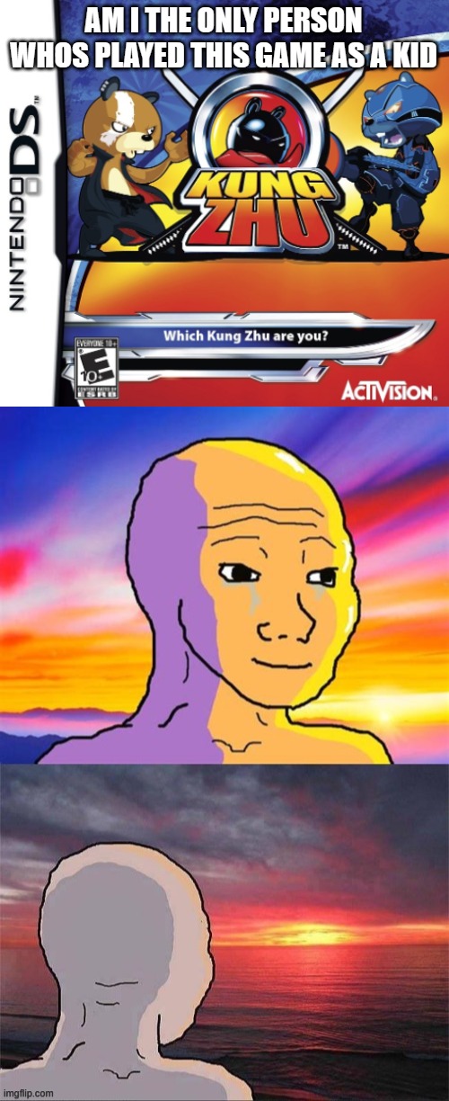 AM I THE ONLY PERSON WHOS PLAYED THIS GAME AS A KID | image tagged in wojak nostalgia | made w/ Imgflip meme maker