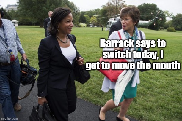 Barrack says to switch today, I get to move the mouth | made w/ Imgflip meme maker