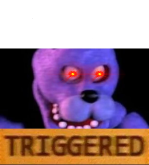 High Quality Triggered Bonnie Blank Meme Template