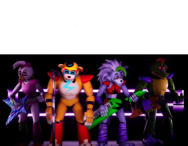 High Quality Me & The Bois FNaF SB version Blank Meme Template