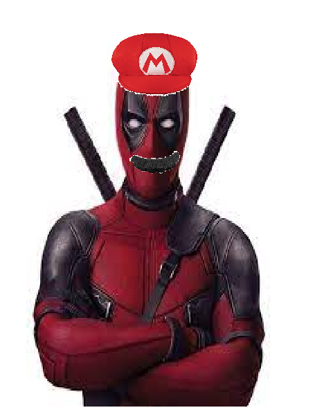 High Quality Deadpool Mario Blank Meme Template
