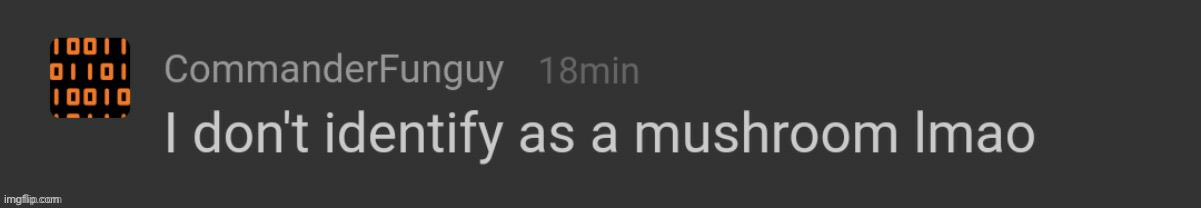Funguy mushroom DM | image tagged in funguy mushroom dm | made w/ Imgflip meme maker