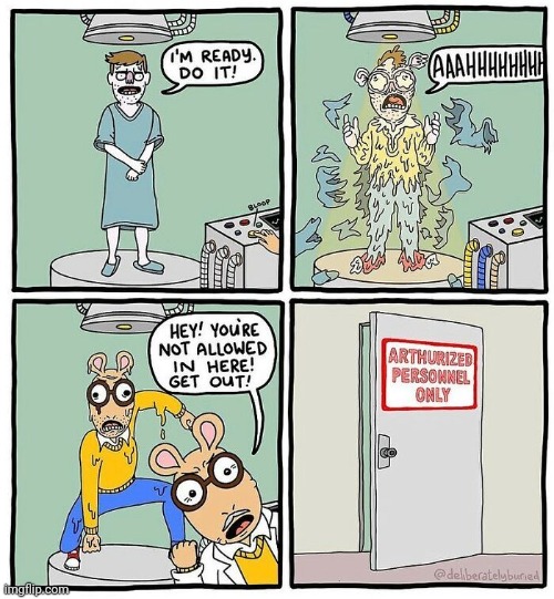 Arthur | image tagged in comics,comic,comics/cartoons,arthur,transformation,transform | made w/ Imgflip meme maker