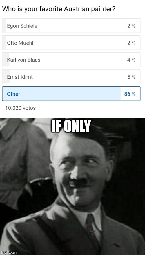 What Polls Could Have Changed | IF ONLY | image tagged in hitler laugh | made w/ Imgflip meme maker