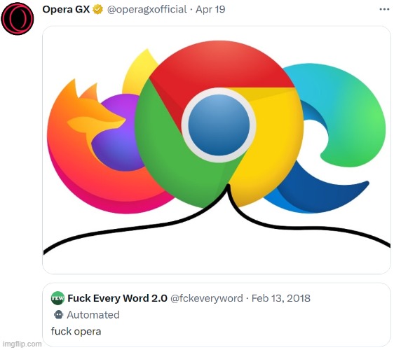 opera shitpost | made w/ Imgflip meme maker