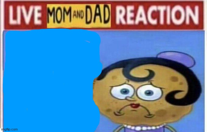 Mom and dad Blank Meme Template
