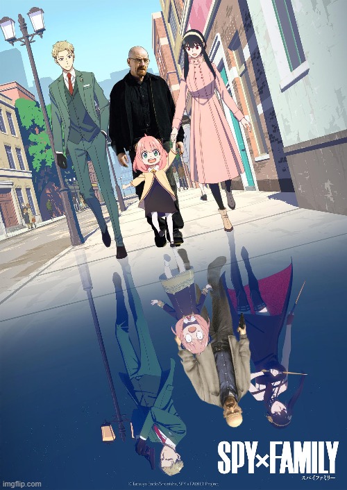 Walter White meets Anime | image tagged in anime,spy x family,breaking bad,walter white | made w/ Imgflip meme maker