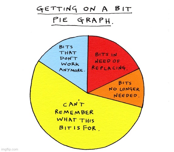Pie chart | image tagged in getting on a bit,pie chart,bits that work,bits that do not,what is this for | made w/ Imgflip meme maker