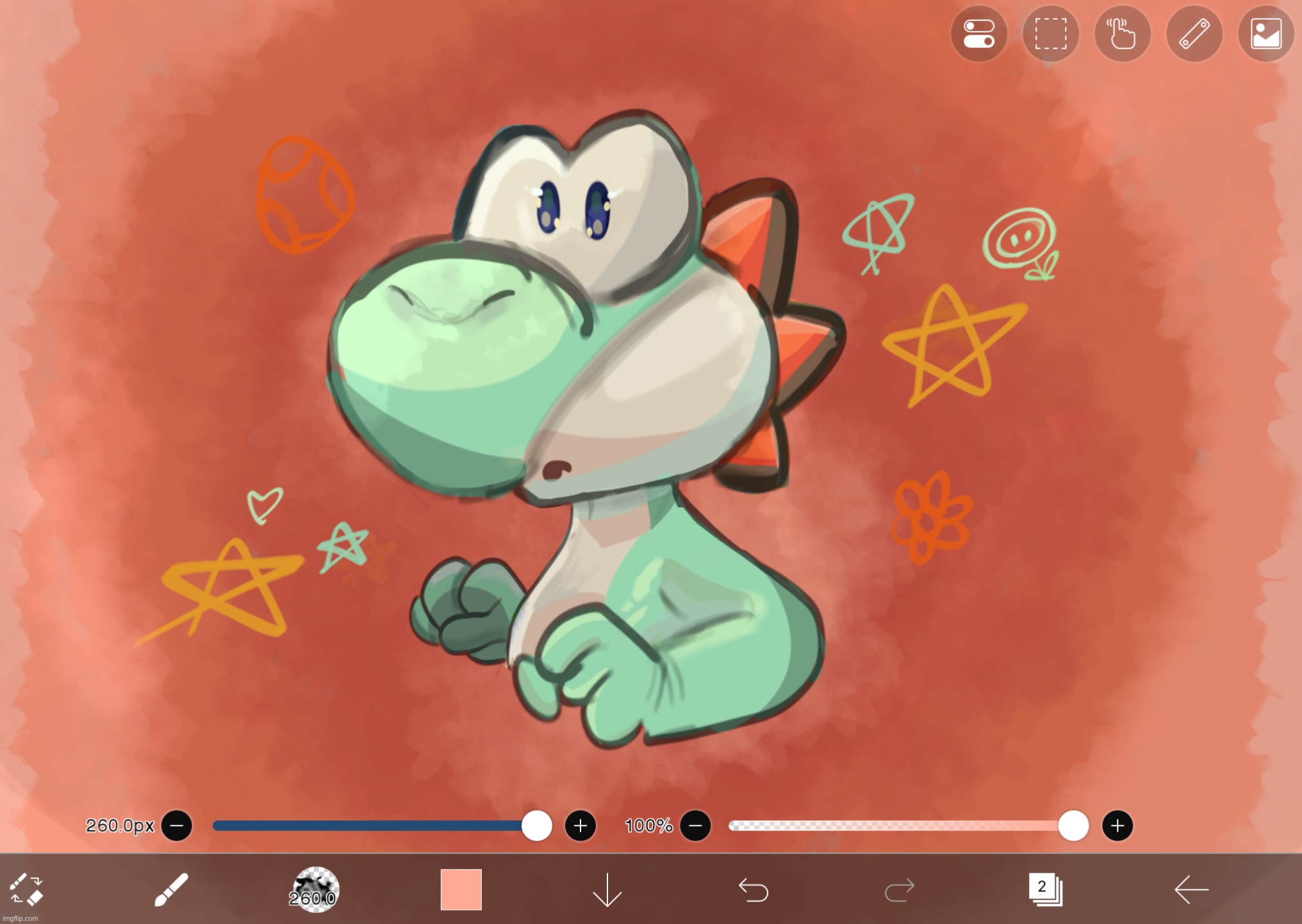 Trying different coloring styles part one (who else was mad Yoshi wasnt seen much during the Mario movie at all ?) | image tagged in yoshi,yoshi fanart | made w/ Imgflip meme maker
